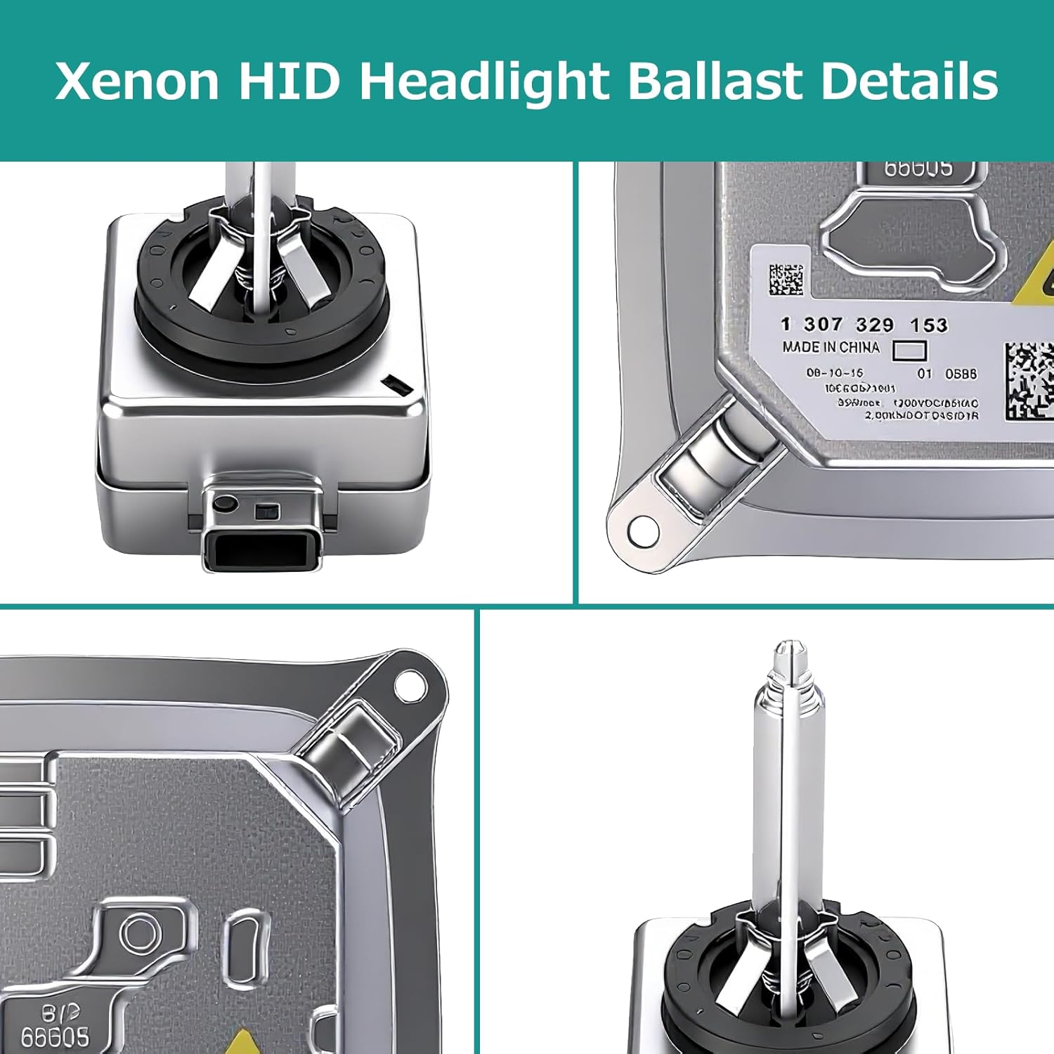2PCS HID Ballast Bulb Kit, Compatible for 2006-2016 Cadillac DTS, BMW 328i 335i M3 X3 X5 E90 E92 E93, Mini Cooper, Audi TT R8 - Xenon Headlight Ballast Module Replacement OE 25806714