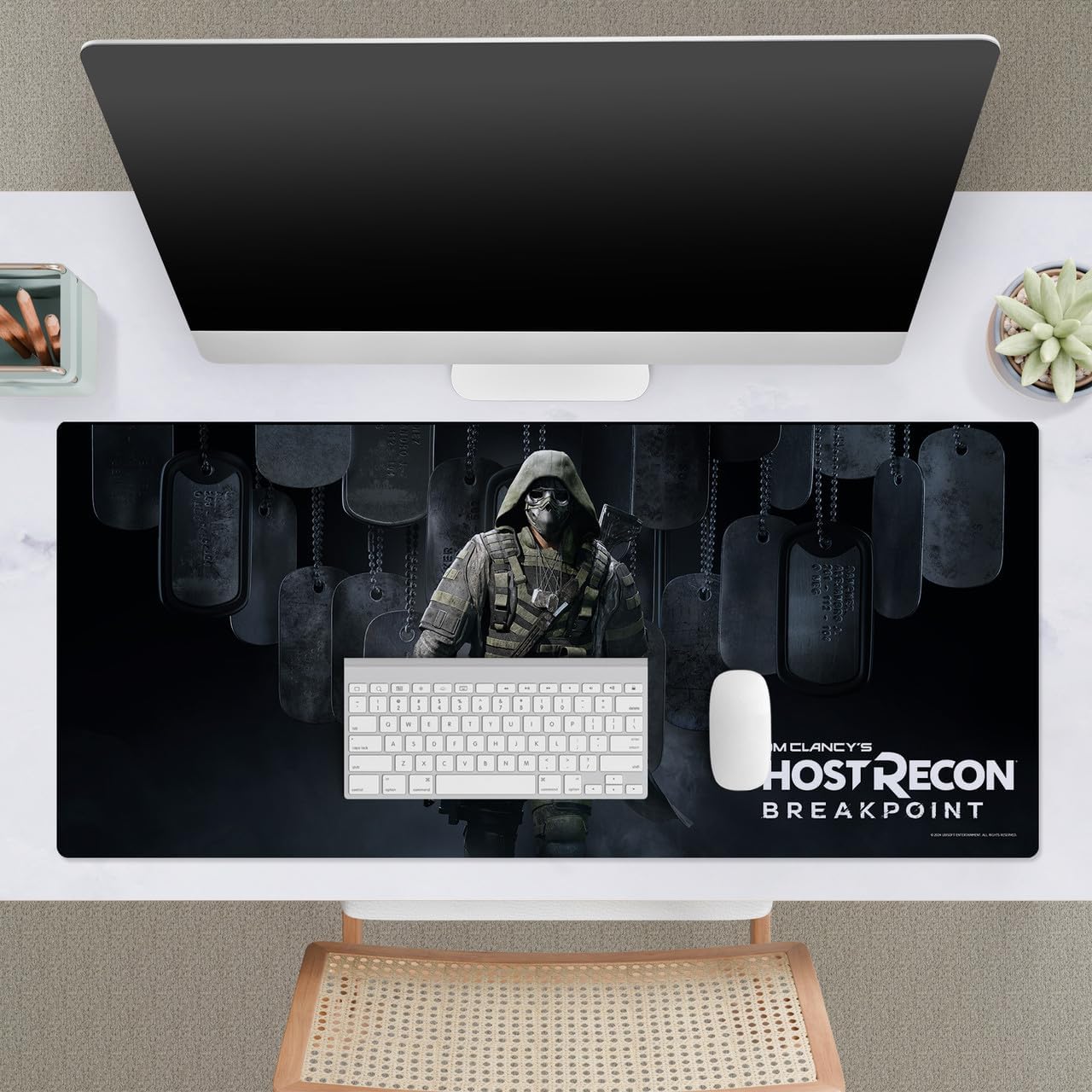 Head Case Designs Officially Licensed Tom Clancy's Ghost Recon Breakpoint Walker Poster Character Art 37.4 x 15.75 x 0.16 inches (900 x 400 mm) - XL Gaming Office Desk PC Keyboard Mouse Mat Pad