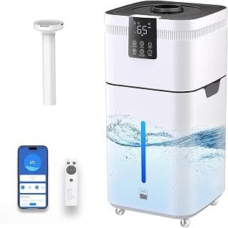 30L/7.93Gal Commercial Humidifier for Large Room 3200 sq ft, 1200mL/H Whole House Humidifiers with Supersized Cool Mist,Quiet Humidifiers for Bedroom, Home,Office, Plants, Warehouse