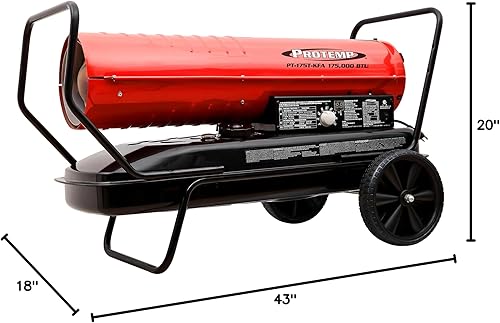 Miniatura 6 de Calentador de aire forzado de queroseno con termostato, 175,000 BTU