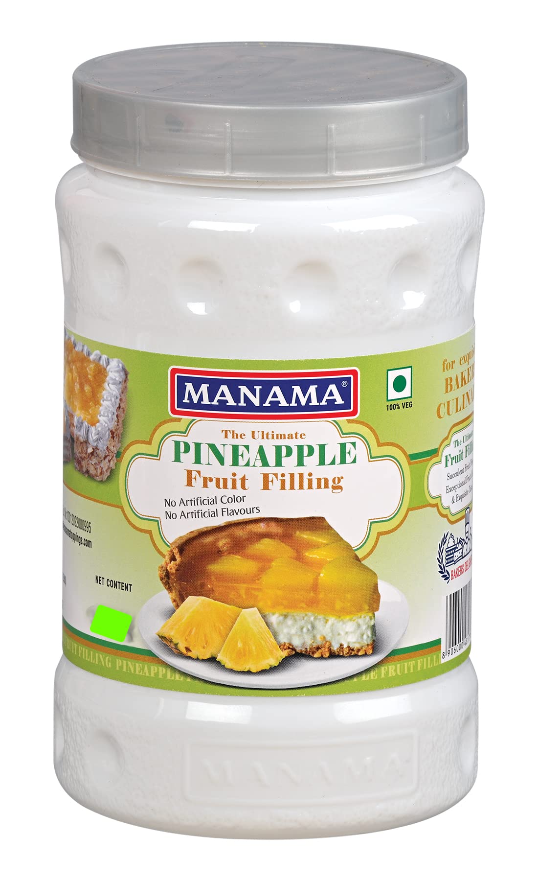 Manama Pineapple Fruit Filling for Cakes, Pastries, Pies and More Desserts, 500GMS