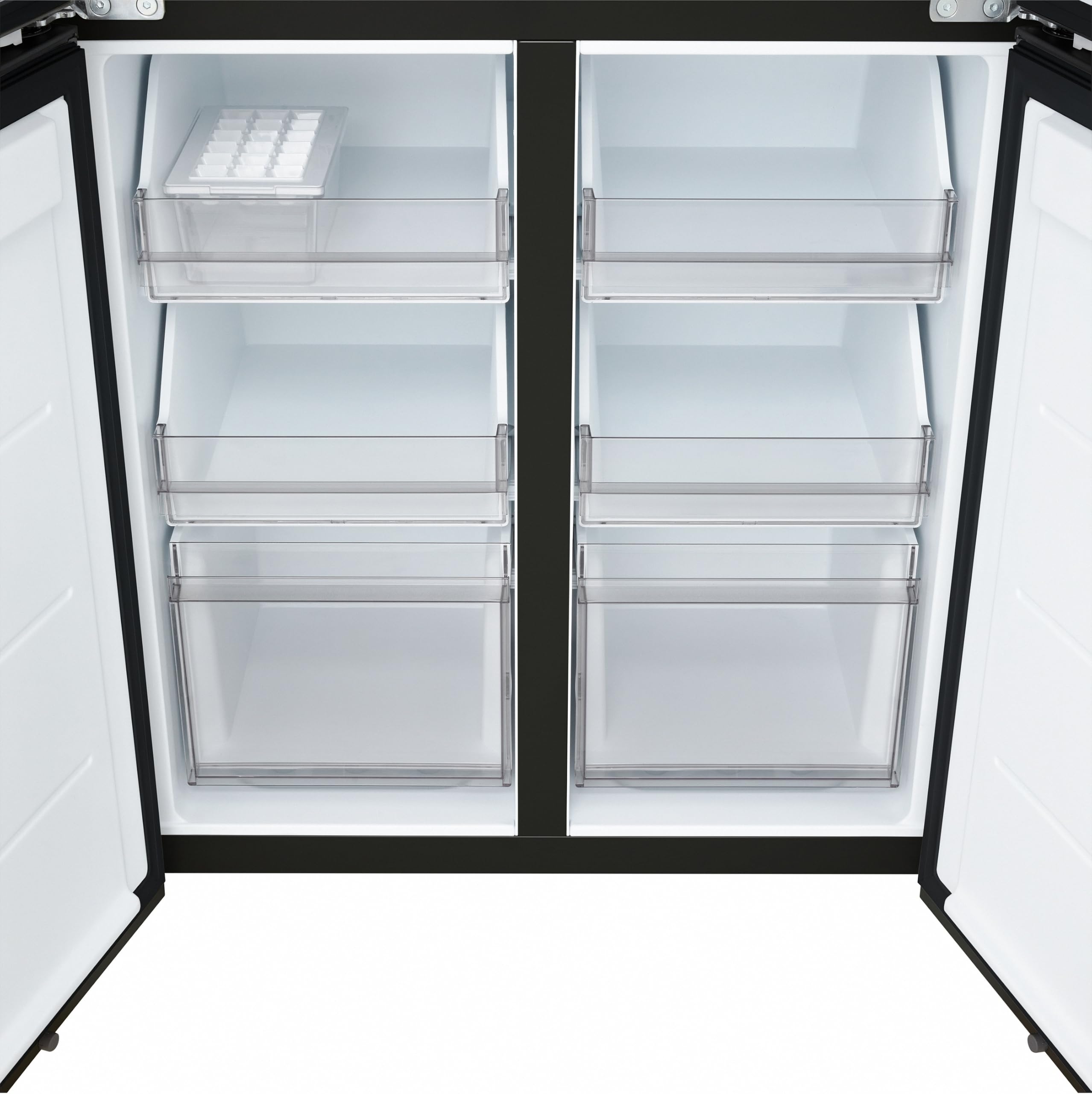 LG GMBS30SDEP SLIM Fit&Max Multi-Door Kühlschrank mit Gefrierfach (580 L, Energieklasse D) vollintegrierbar oder freistehend, DoorCooling+, LinearCooling, Schwarz