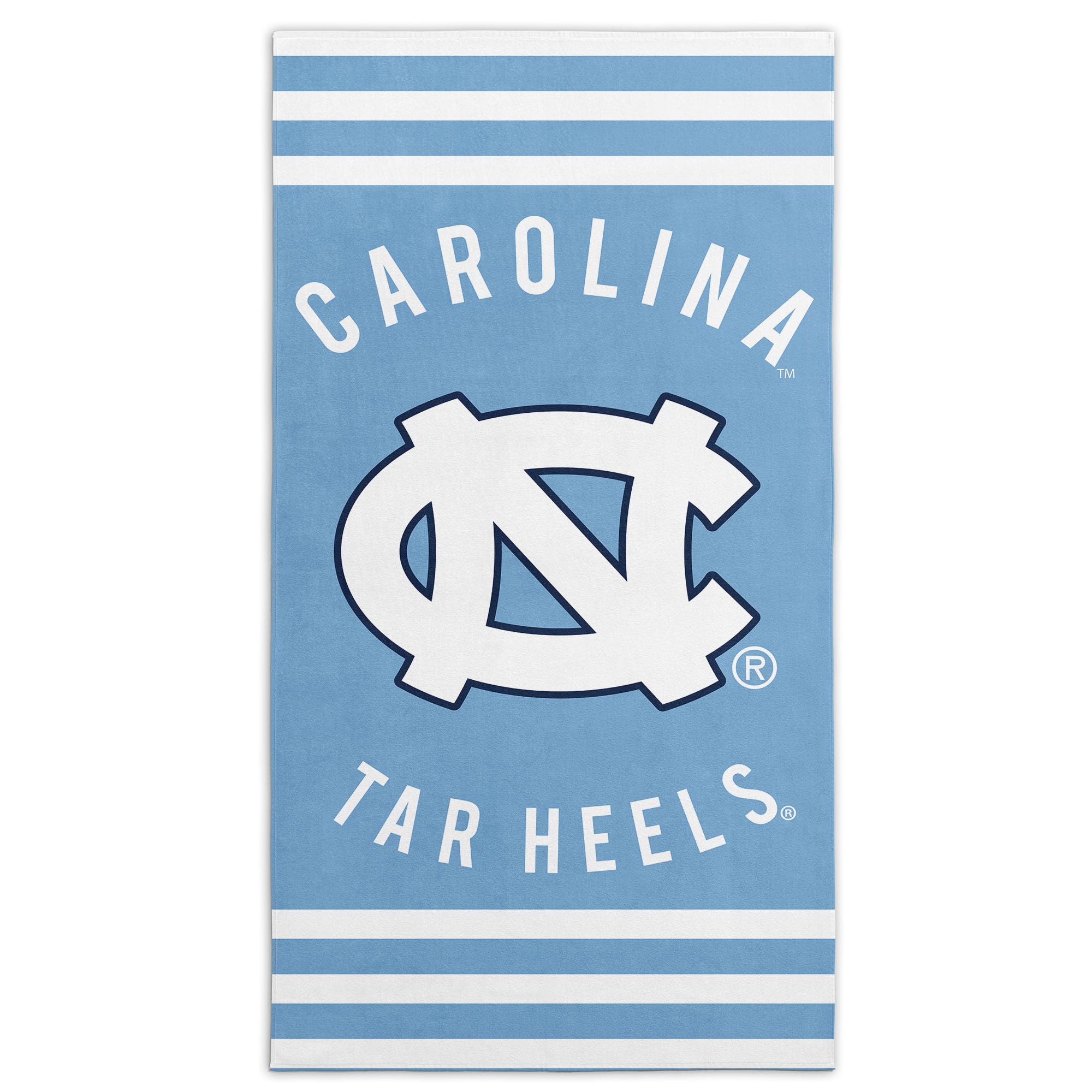 Northwest NCAA North Carolina Tar Heels Unisex-Adult Beach Towel, 30" x 60", Stripes