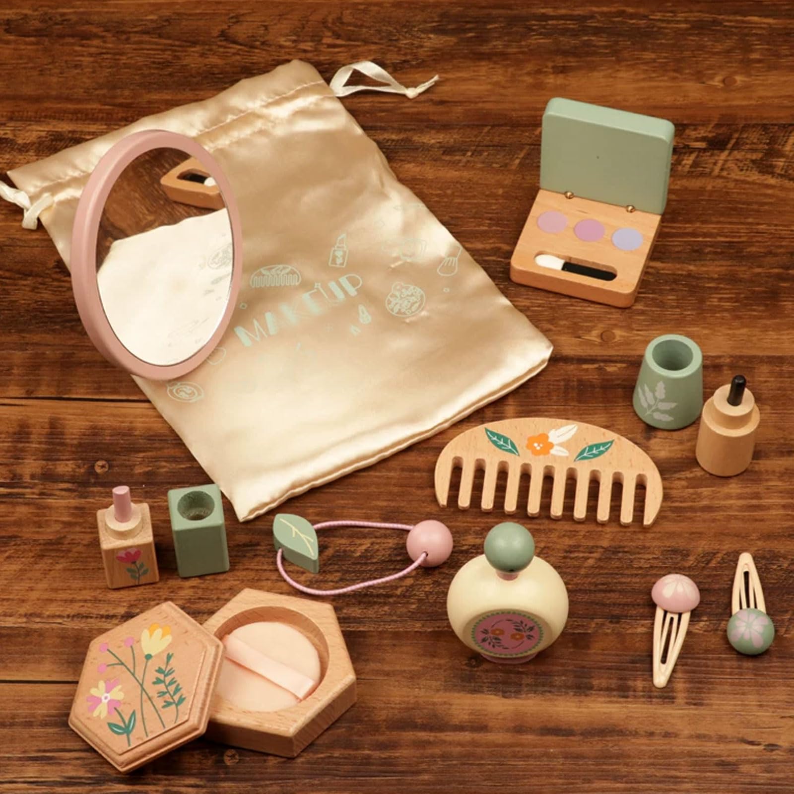 Montessori Holz Kinder Spielzeug Make-up Set