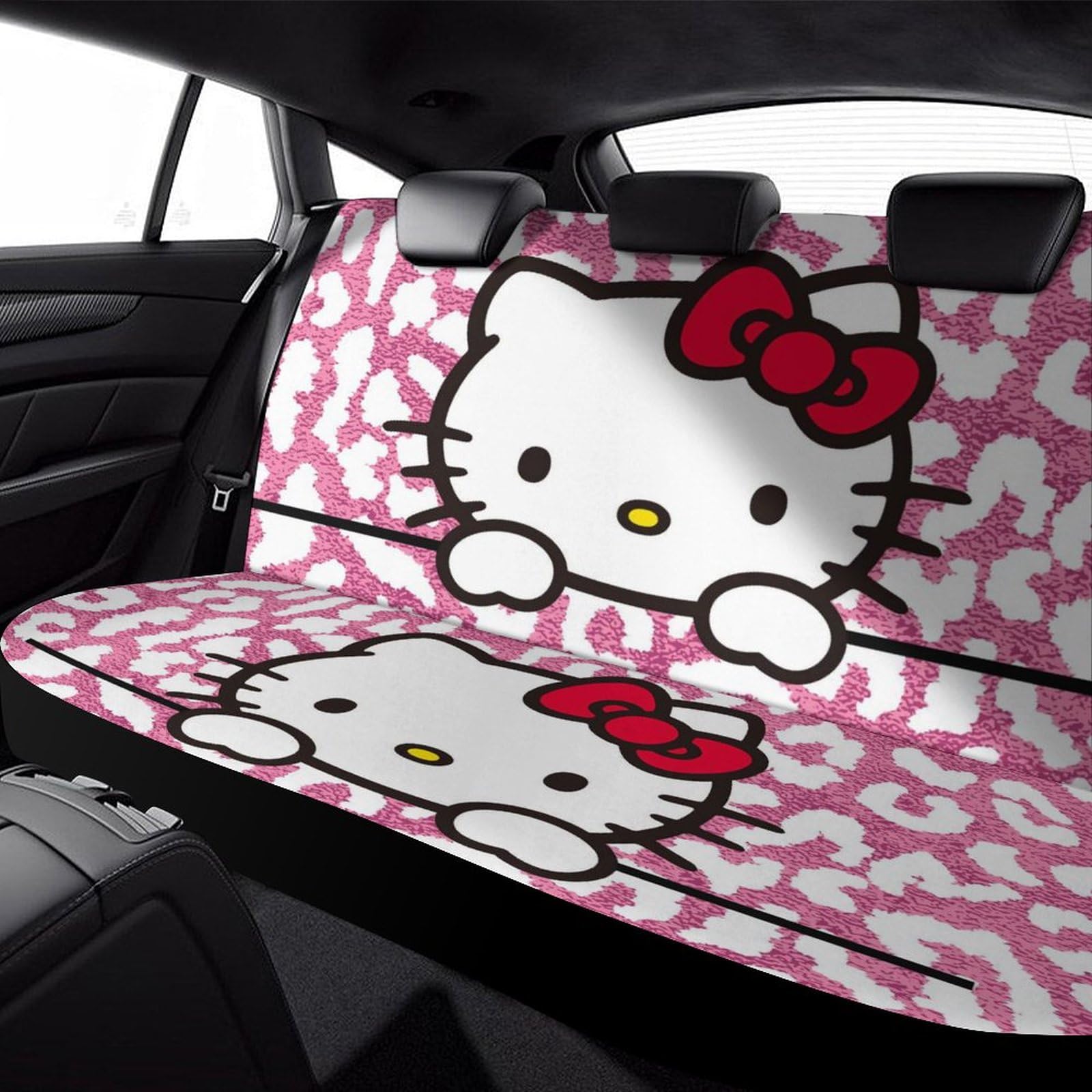 Amazon.co.jp: カーシートカバー ハローキティピンクのヒョウ柄 車 