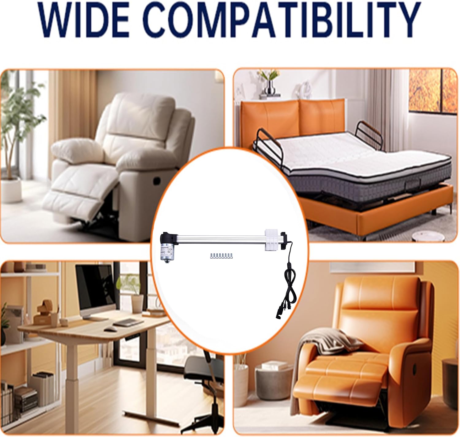 Fromann Okin JLDQ-18 Modle JLDQ.18.134.329Z02 Power Recliner Lift Chairs Motor Actuator Replacement