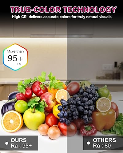 Miniatura 3 de EMITEVER Tira de luces LED de color blanco neutro, cinta LED de 4000 K, 24 V, 16.4 pies, certificación UL, Ra 95+, IP30, 2.9 Wft, 240 lúmenespie,