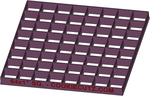 64 x1 inch size squares Multicutter