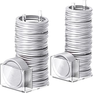 Mason Jar Lid Organizer for Wide & Regular Mouth Lids and Rings