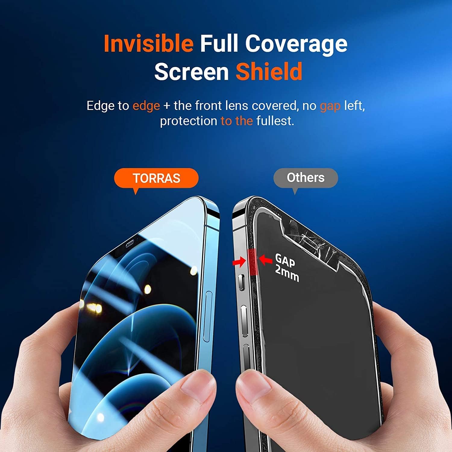 Flаѕh Dеаlѕ - 40% оƒƒ TORRAS Diamonds Hard iPhone 12 Mini Screen Protector [10X Military Grade Shatterproof] [Bubble-Free] [10s Easy Installation], Shockproof Tempered Glass Film Designed for Apple 5.4'' 2020-2 Pack