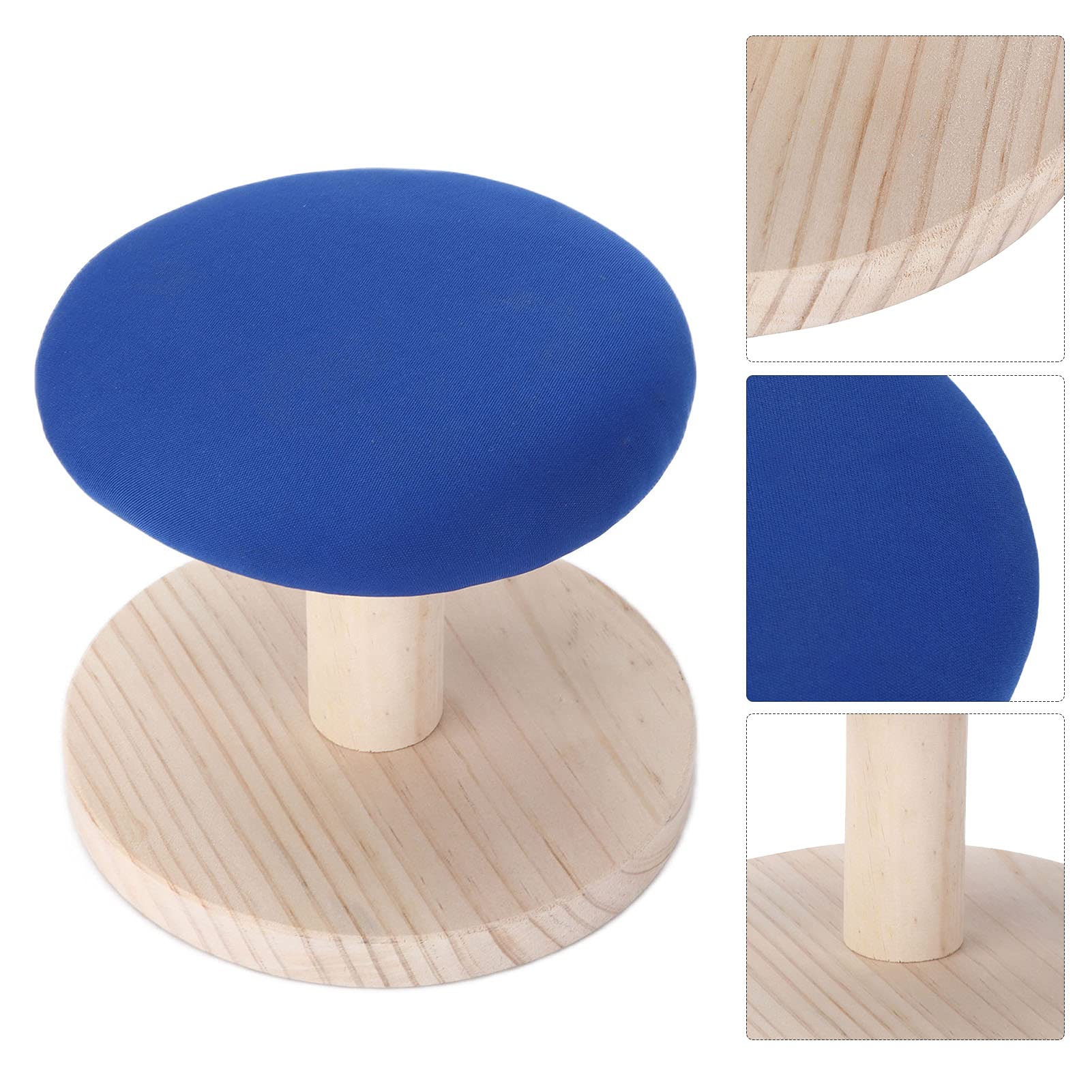 Asse da stiro da tavolo, piccolo asse da stiro portatile con bordo elastico e design antiscivolo, stabile tavolo da stiro in legno per quilting, cucito, artigianato, lavori di stiratura a(Il giro)