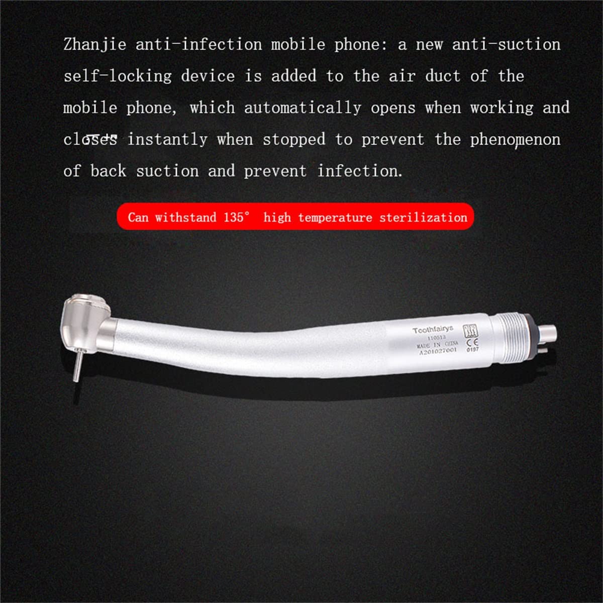 Dental Handpieces Doustne instrumenty akcesoriów szybkobieżnych, narzędzia do obróbki stomatologicznej, łożyska ceramiczne do czyszczenia tataru i szlifowanie zepsutych lub uszkodzonych zębów