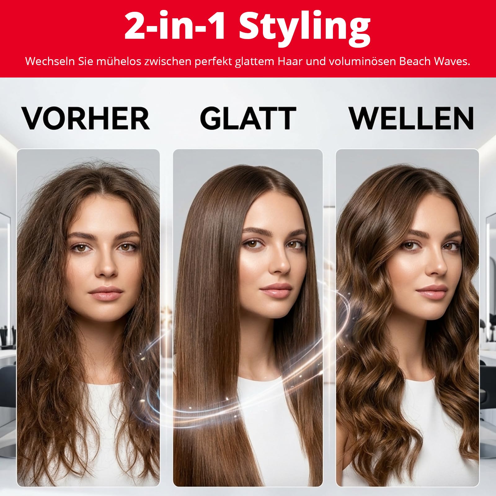 Trisa Steam Style Pro Dampfglätteisen Nano-Dampf Keramik 150-230°C Weiß