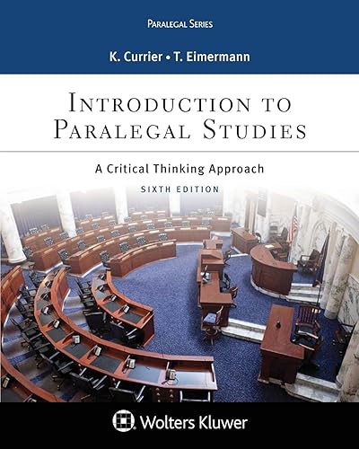 Introduction to Paralegal Studies: A Critical Thinking Approach