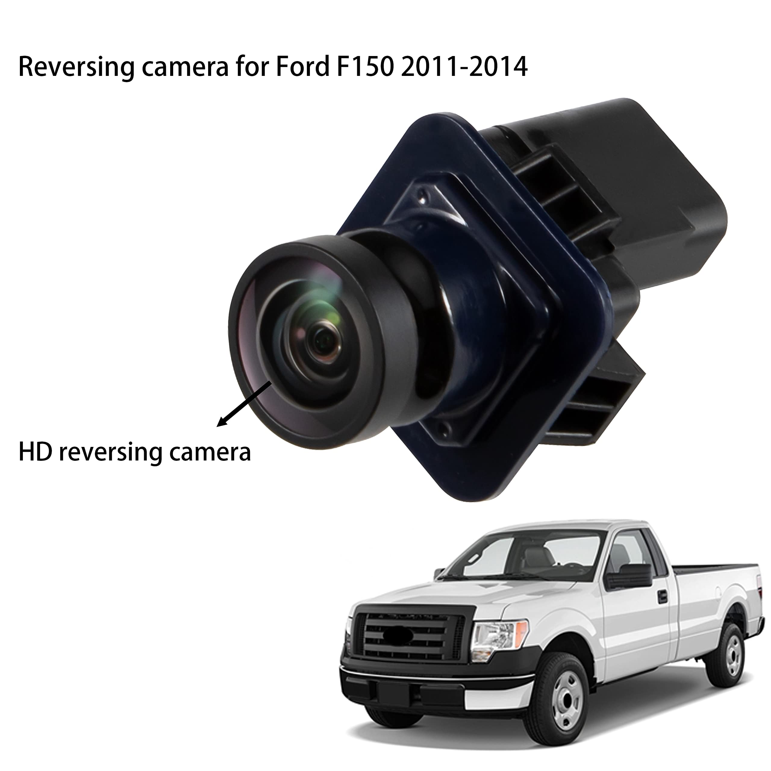 Rear View Backup Reverse Camera Compatible with Ford F150 2010-2014 Mustang Lincoln MKC, Safety Parking Back Up Assist Camera Replaces BL3Z-19G490-B EL3Z-19G490-D