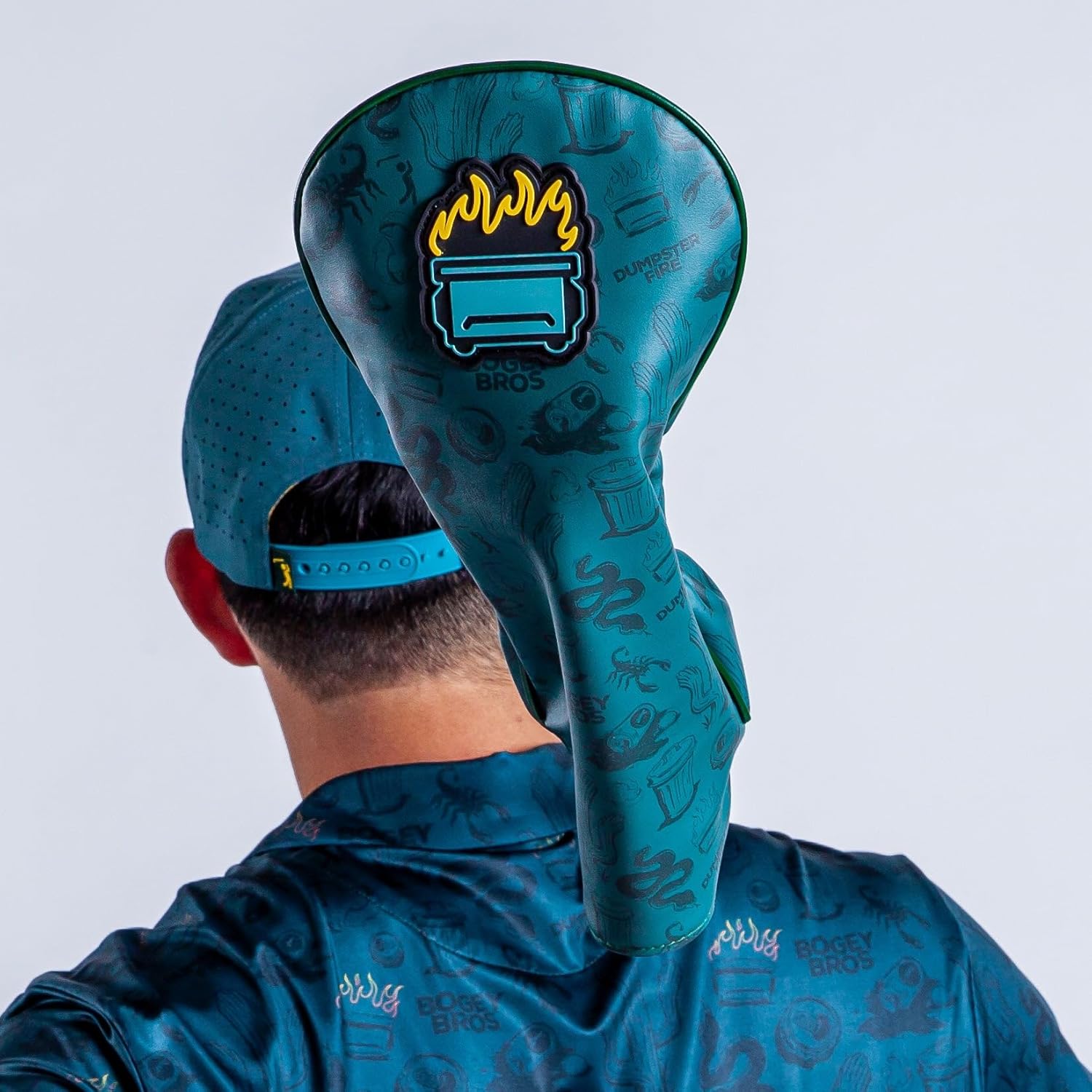 Bogey Bros Headcover – Novelty Golf Headcovers – Funny Golf Head Covers for Driver – Premium PU Leather Golf Club Cover, Embroidered Design with Elastic Neck, All Weather Protection