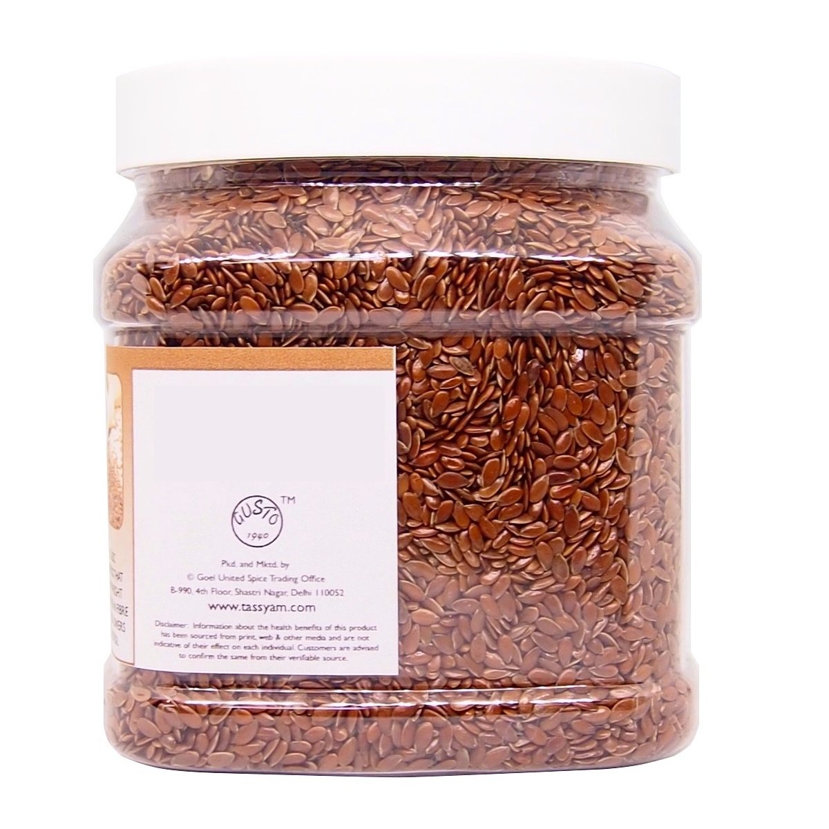 Tassyam Flax Seeds 750g Jar - Image 4 thumbnail