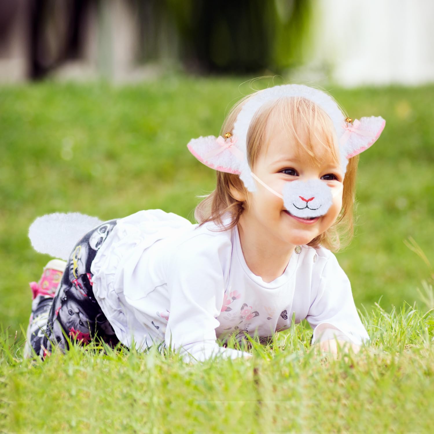 Lamb Ears and Tail Set for Kids and Adults-Halloween Christmas Festival Theme Party Cosplay Sheep Costume Accessory - Image 5