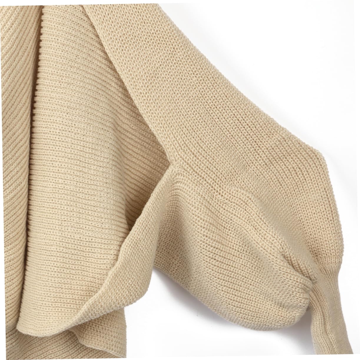 2piezas Bufanda De Punto Unisex Con Mangas Color Beige Diseño y Elástico Para Invierno y Ocasiones Especiales Mantén Tu Cuello y Brazos Abrigados