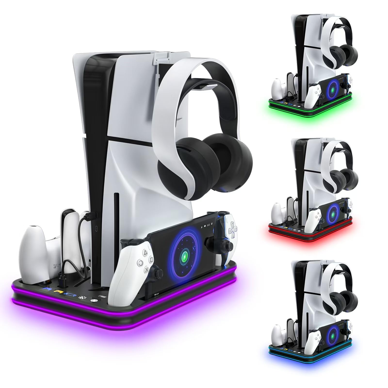 HEATFUN PS5 Slim Cooling & Charging Stand