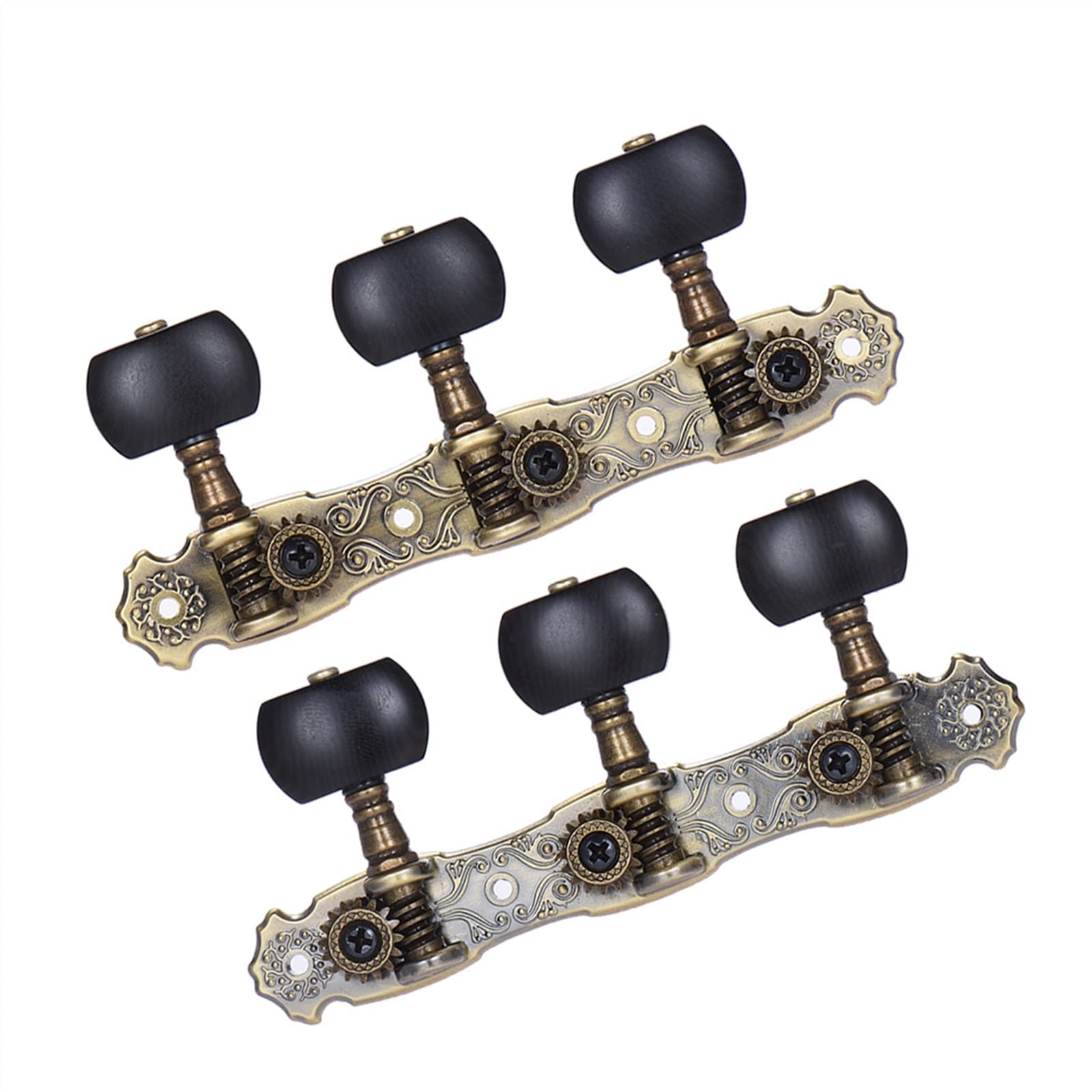 NATUCE 1 Coppia Meccaniche Per Chitarra Classica - Accordatori In Metall Con Ingranaggi Precisi E Viti Incluse - Foto 2