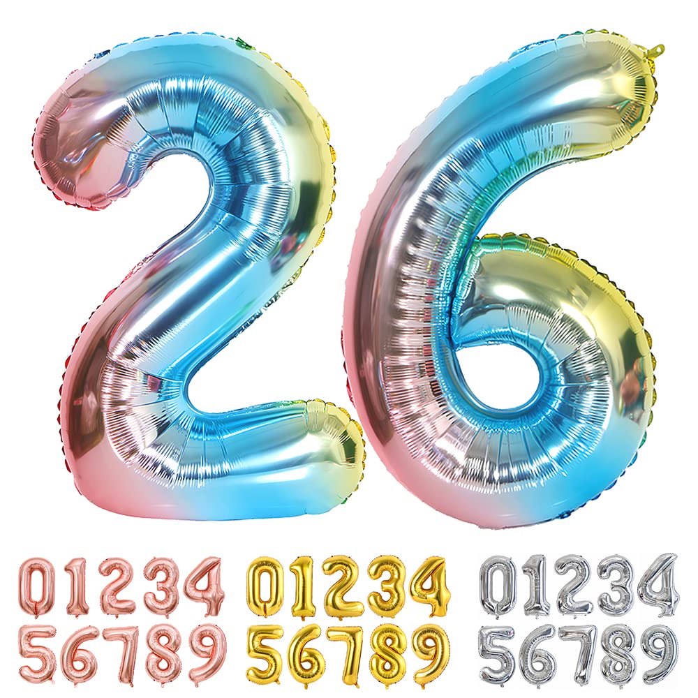 Foil Globo Número 5 Azul 40" (101cm), Inflable Helio o aire, Gigante Numeros 0-9, 10-19, 20-29, 30-100, Grande Globos Decoración para La Boda Aniversario y Cumpleaños Fiestas — view 512