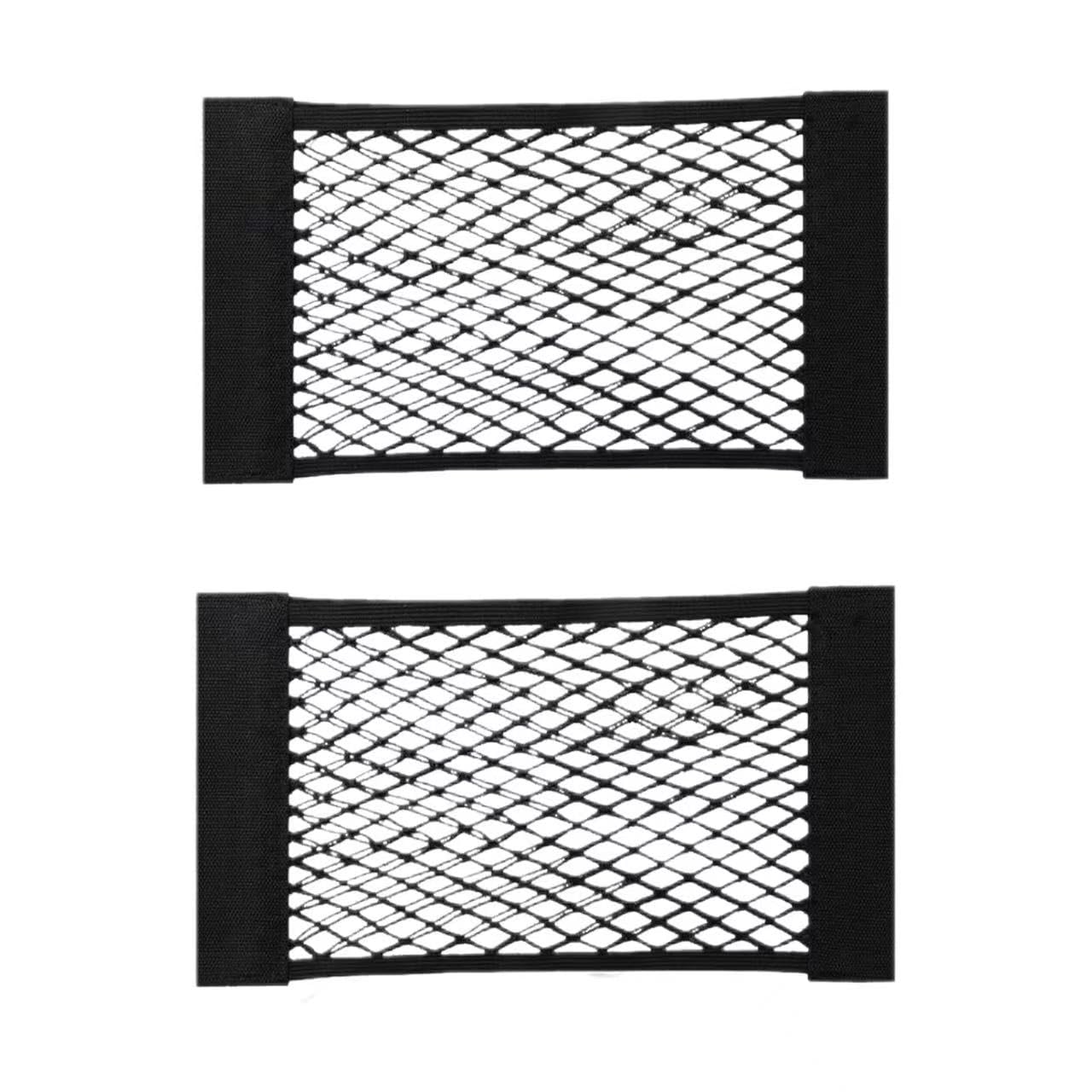 WENINETIES 2 Pcs Car Boot Organiser Net for Audi A4 Avant | Typ B9 | Bj. 2019 (Facelift), Elastic Car Trunk Organiser Storage Net Cargo Restrainer Luggage Mesh Vehicle Accessories,40cm*25cm