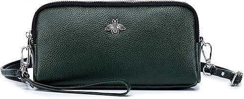 Vista 2 de Cuero genuino pantalla táctil teléfono bolso bolso bolso cartera cartera para mujeres niñas