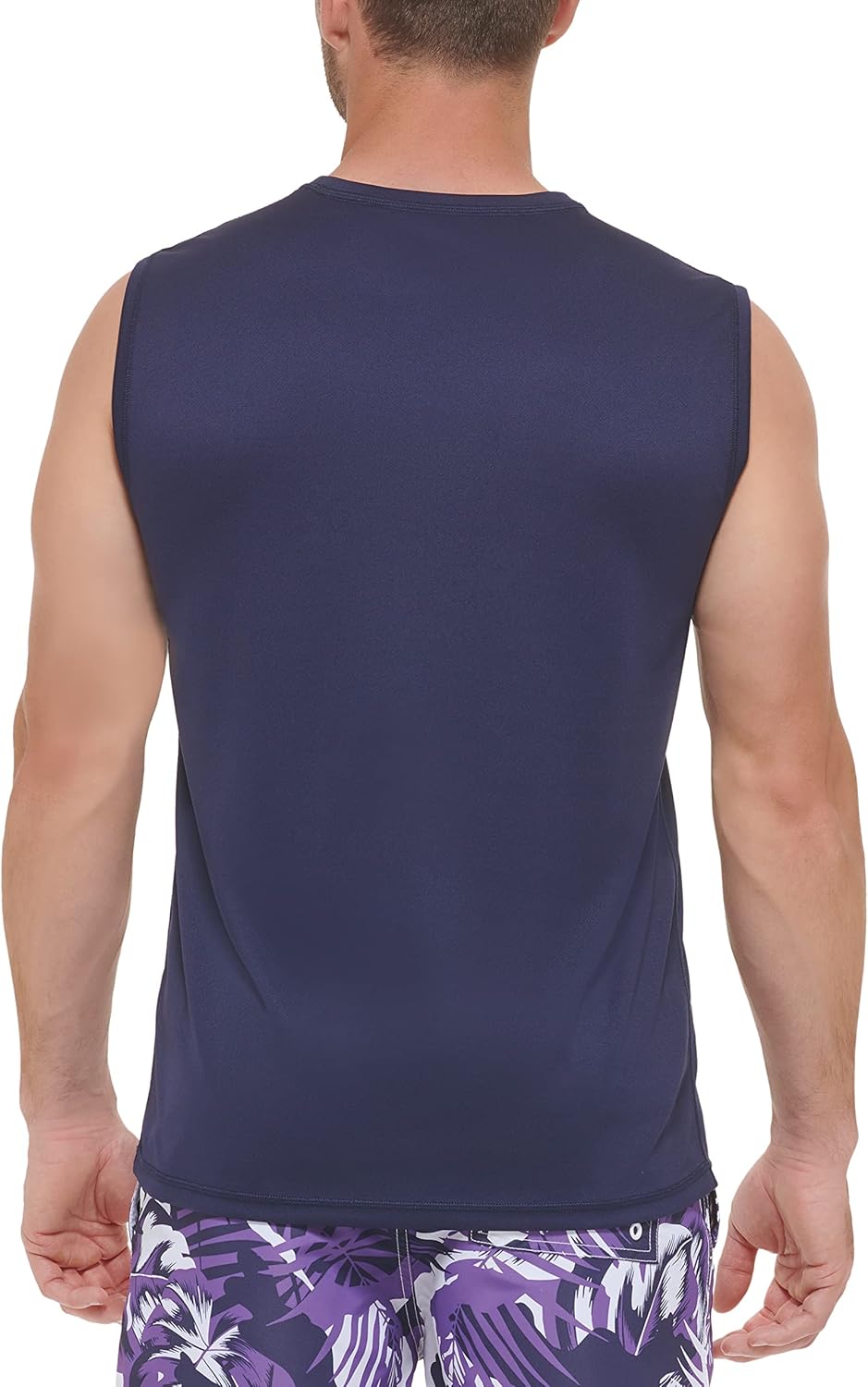 Calvin Klein Men's Standard UPF 40+ Sleeveless Quick Dry Swim Shirt - Image 3