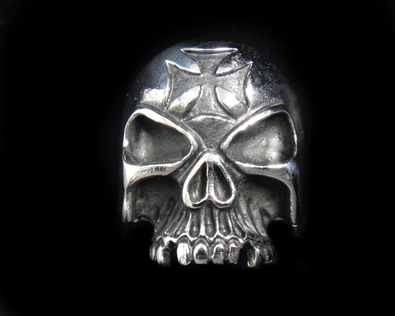 The Biker Metal 316L Stainless Steel Men's Devil Skull Head Ring for Harley Rider Motor Biker TR-110