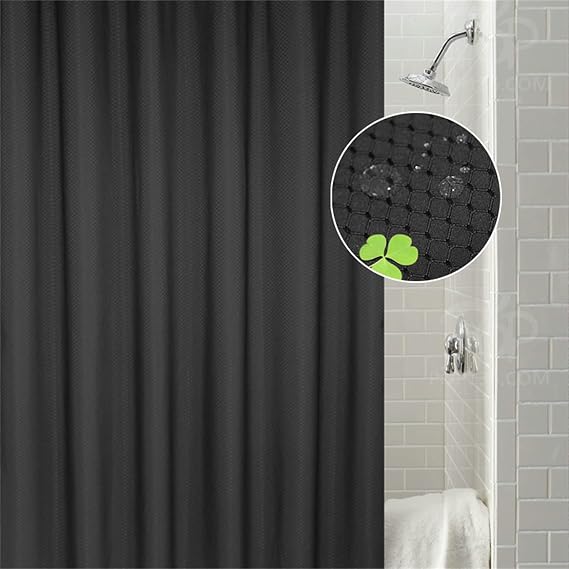 Shower Curtains, 72x72 Inches Waffle Washable Heavy Duty Waterproof Fabric Shower Curtains,Luxury Hotel Spa Quality Soft Cloth Chic Modern Shower Curtain for Bathtub Bathroom Farmhouse Home