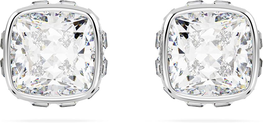 Swarovski Crystal Chroma Jewelry Collection, Heart Shaped Crystal, Latch Back Earring Closure, Lobster Claw Clasp Bracelet
