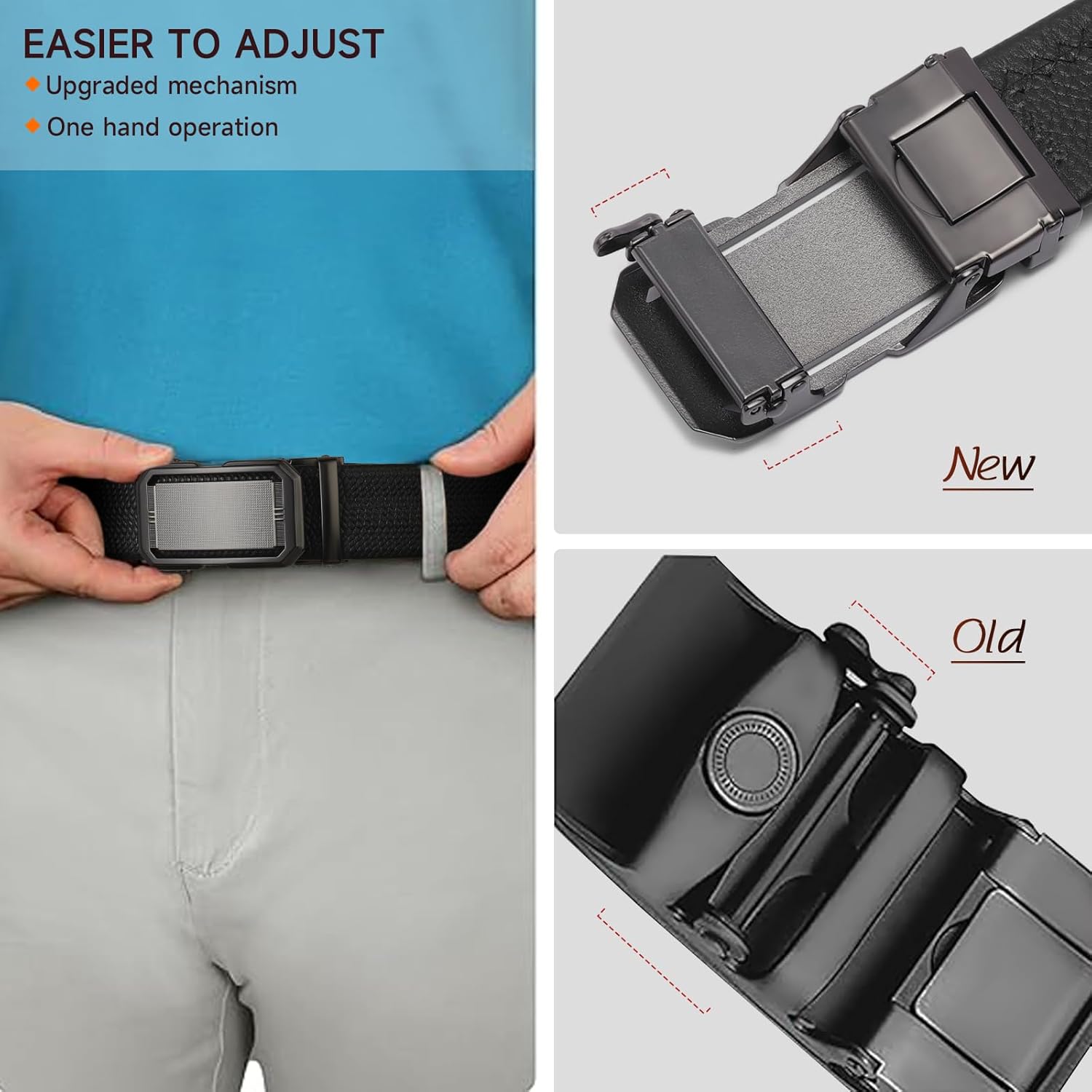 FALAN MULE Mens Ratchet Belt Adjustable Belts for Mens - Image 2