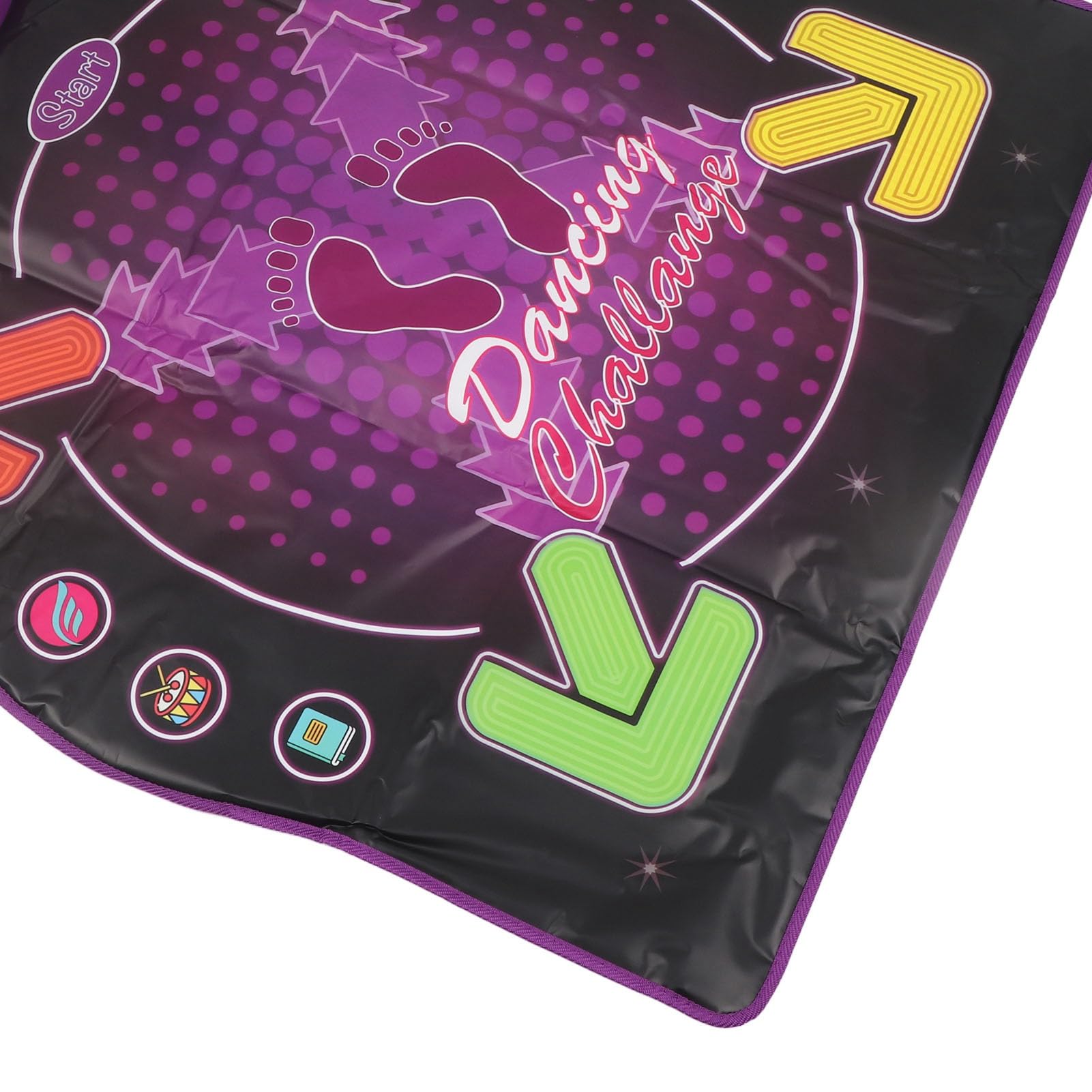 Alfombra de Baile electrónica para niños, Juguete, 4 Modos de Juego, Ajustable, música integrada, Almohadilla de Suelo Antideslizante para niños, Adultos, diversión Familiar, (Brillo)