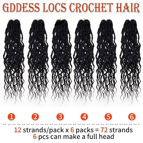 Miniatura 6 de Rastas de pelo sintético de ganchillo para mujer, rastas suaves de 18 pulgadas, cabello rizado con extremos rizados, estilo bohemio, extensiones de
