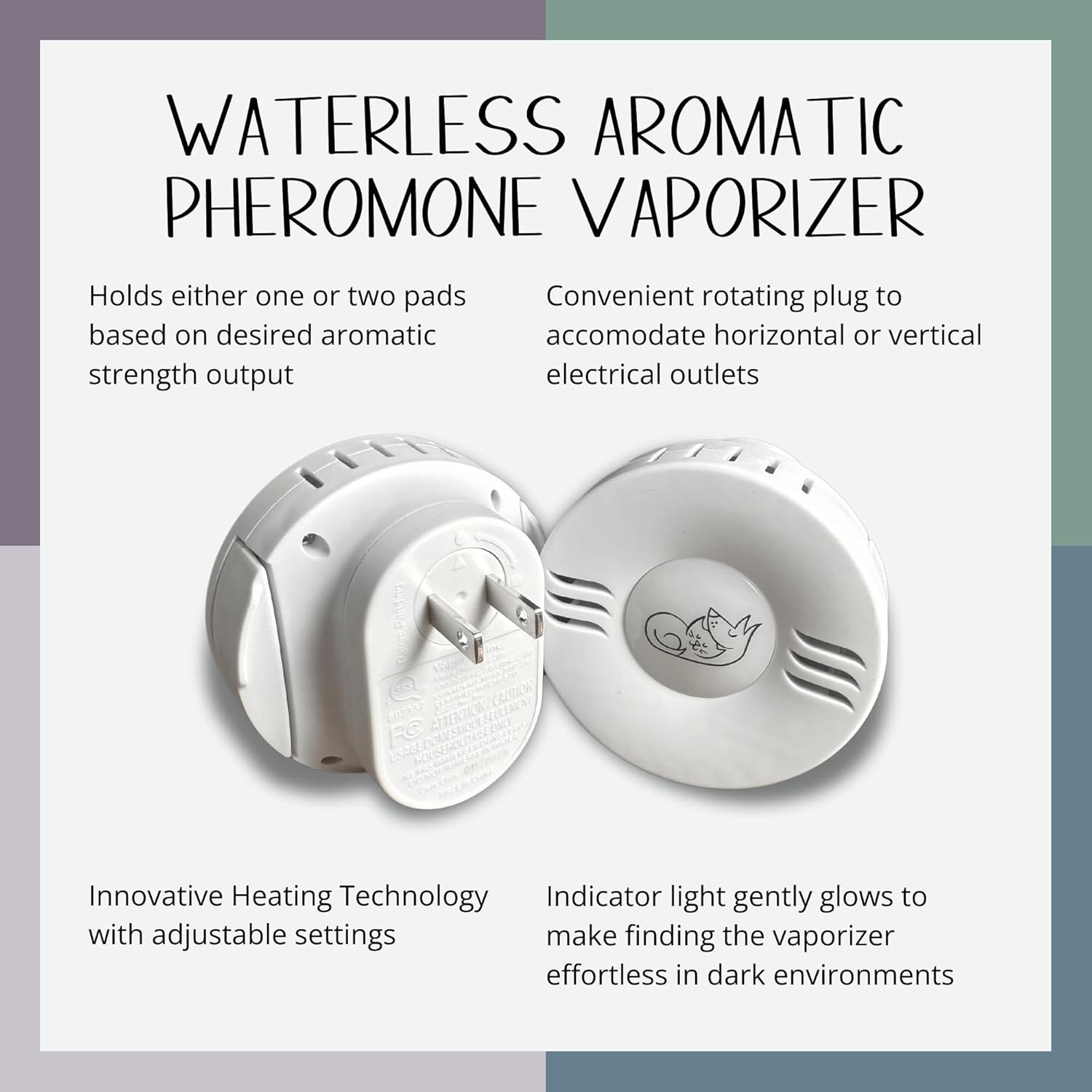 Calming Pheromone Dog Diffuser with 24 Refill Pads