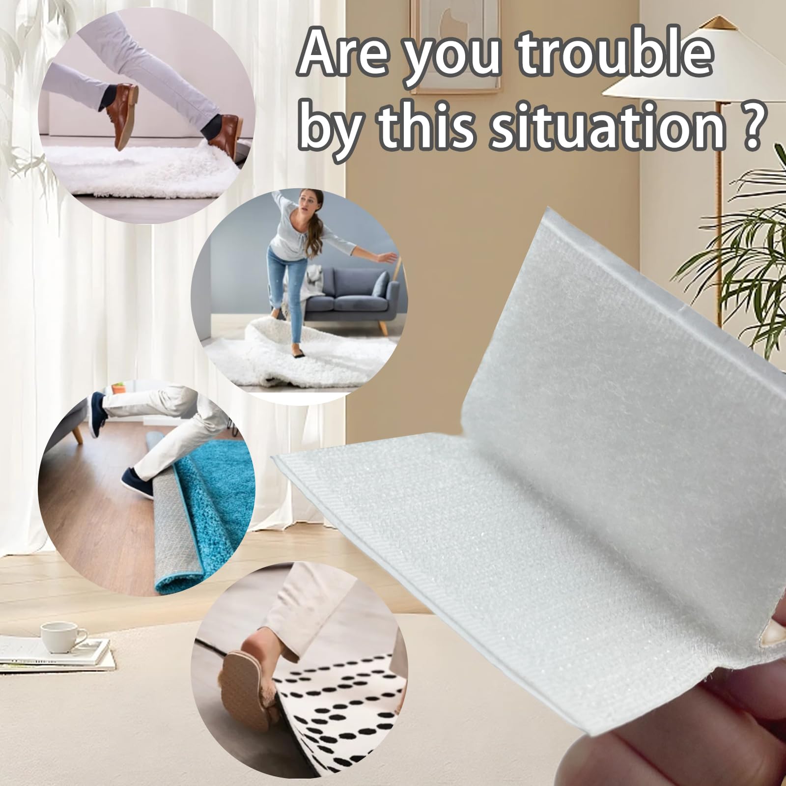 12 Adesivi Antiscivolo Per Tappeti Hejo - A Forma Di Cuore, Riutilizzabili, Per Pavimenti Lisci - Foto 6