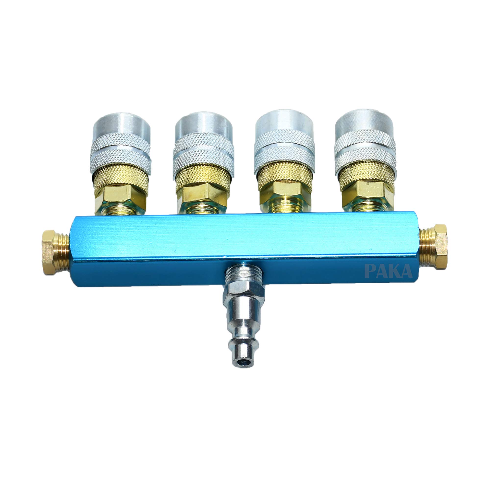 4 Way Air Hose Manifold Quick Coupler Connector Fitting Adapter Splitter KIT