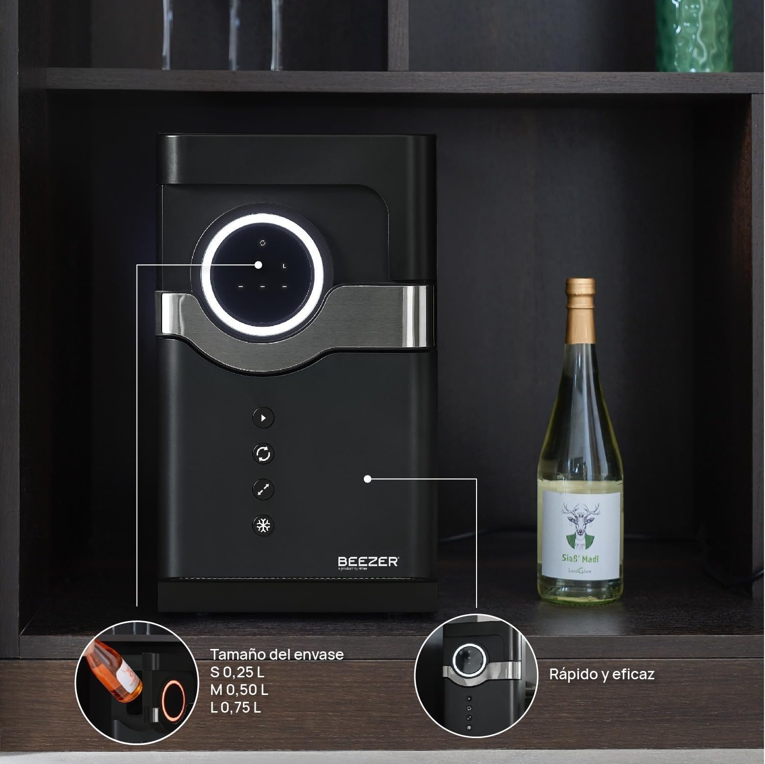 BEEZER® - probablemente el enfriador de bebidas por aire más rápido del mundo, diseñado en Alemania