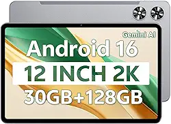 tablet de 12 polegadas, tablet Android 15, visualização grande de 12 polegadas, visualização 2K, octa-Core, 24 GB de RAM de 128 GB de armazenamento, 1 TB expansível, câmara dupla de 13 MP, 8000 mAh