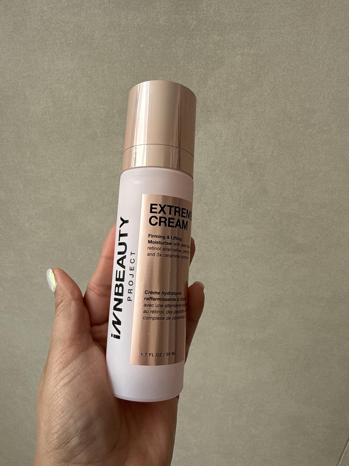 Innbeauty Project Extreme Cream Refillable Firming & Lifting Moisturizer, Bio-Retinol Alternative + Peptides for Wrinkles, 1.7 OZ (50ml)