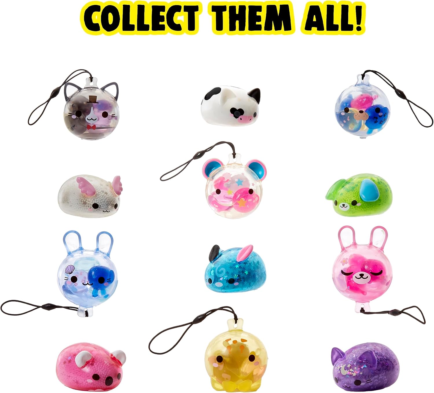 The Original Moj Moj Bubbles or Crunch Series 1, Collectible Blind Bag Figure, Stress Reliever, Anxiety Toys, Easter Basket Stuffers, Party Favors for Kids Ages 5+
