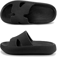 Haifago Cloud Slides for Women and Men Cushion Recovery Pillow Sandals, Memory Foam House Shower Slippers for Woman Comfort Platform Non-Slip