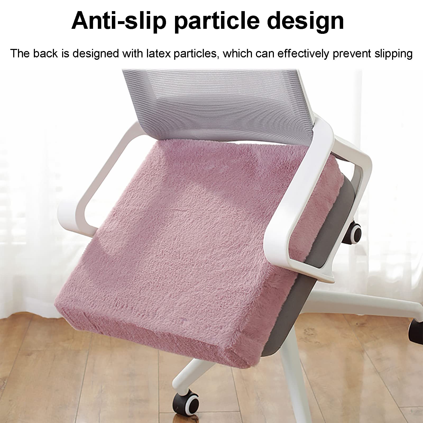 Moderno Cuscino per Seduta,Peluche Quadrato Antiscivolo Cuscino per Sedia Comfort Morbido Cuscino per Sedile Fodera Lavabile, Tinta Unita Memory Foam Cuscino per Sedia per Cucina Sala da Pra