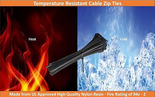 Vista 62 de Nirah Bridas pequeñas de grado industrial de 4 pulgadas, blanco transparente, paquete de 1000, multiusos, pequeñas bridas de cremallera, mini bridas