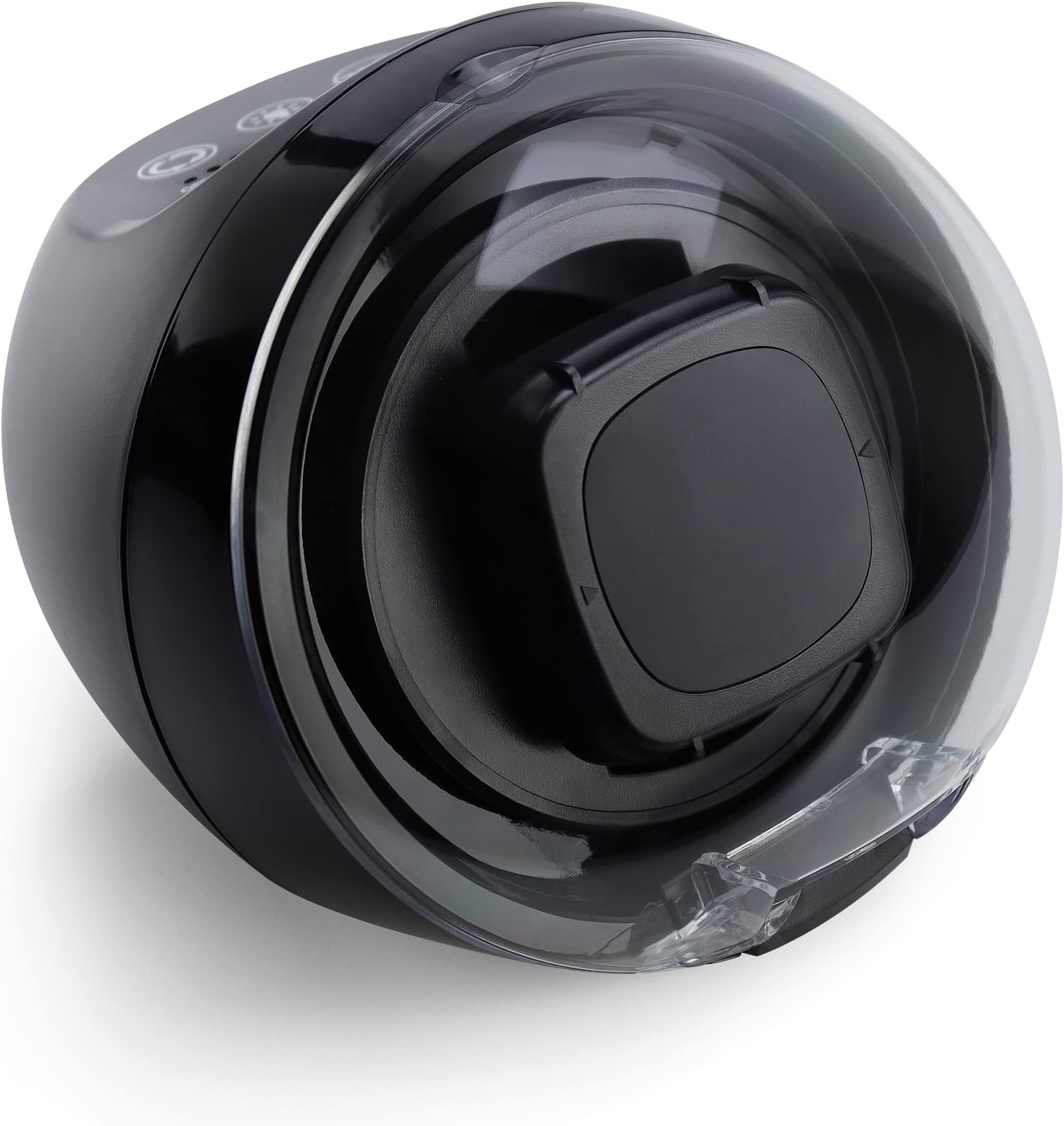 Watch Winder for Automatic Watches - Direct Drive Motor, Touch Button Settings, 12 Settings, Display Light, Adjustable Pillow, Compact Design - Single Watch Winder for Rolexes