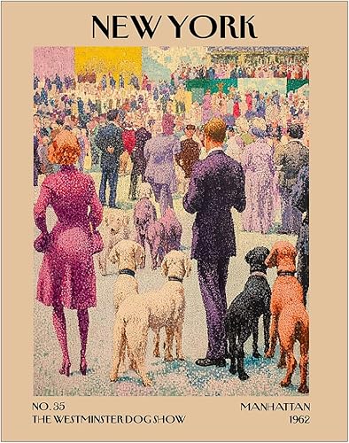 Miniatura 25 de K&L DESIGN CO. Impresión artística retro vintage de Nueva York, póster sin marco de 11 x 14 pulgadas, recuerdos de la ciudad de Nueva York, bonita