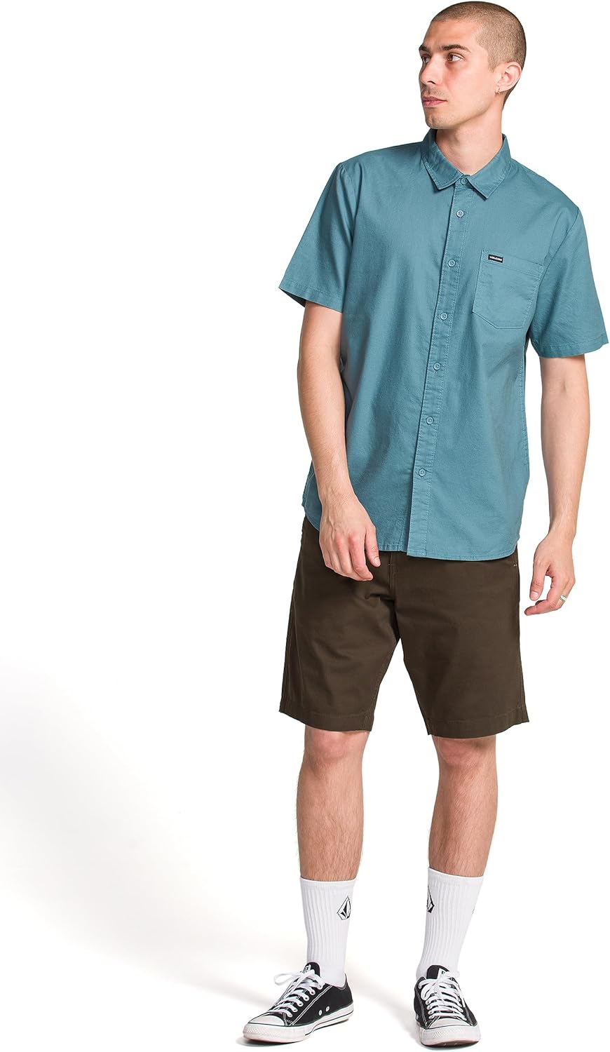 Volcom Men's Orion Short Sleeve Button Down Woven Shirt - Image 4