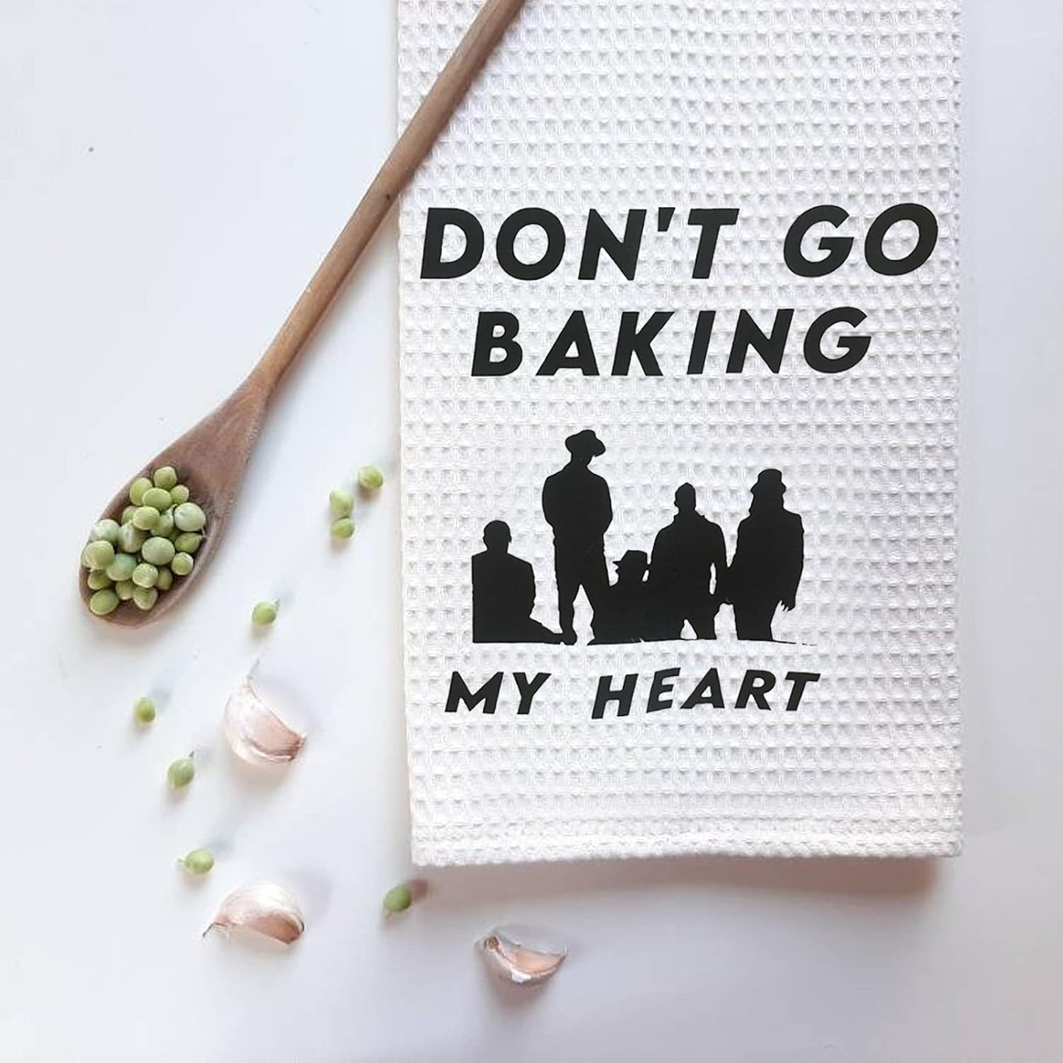 ZJXHPO Song Lyrics Inspired Kitchen Towel Dish Towel Baking Gift for Housewarming Wedding Shower (Don't GO Baking) image 3