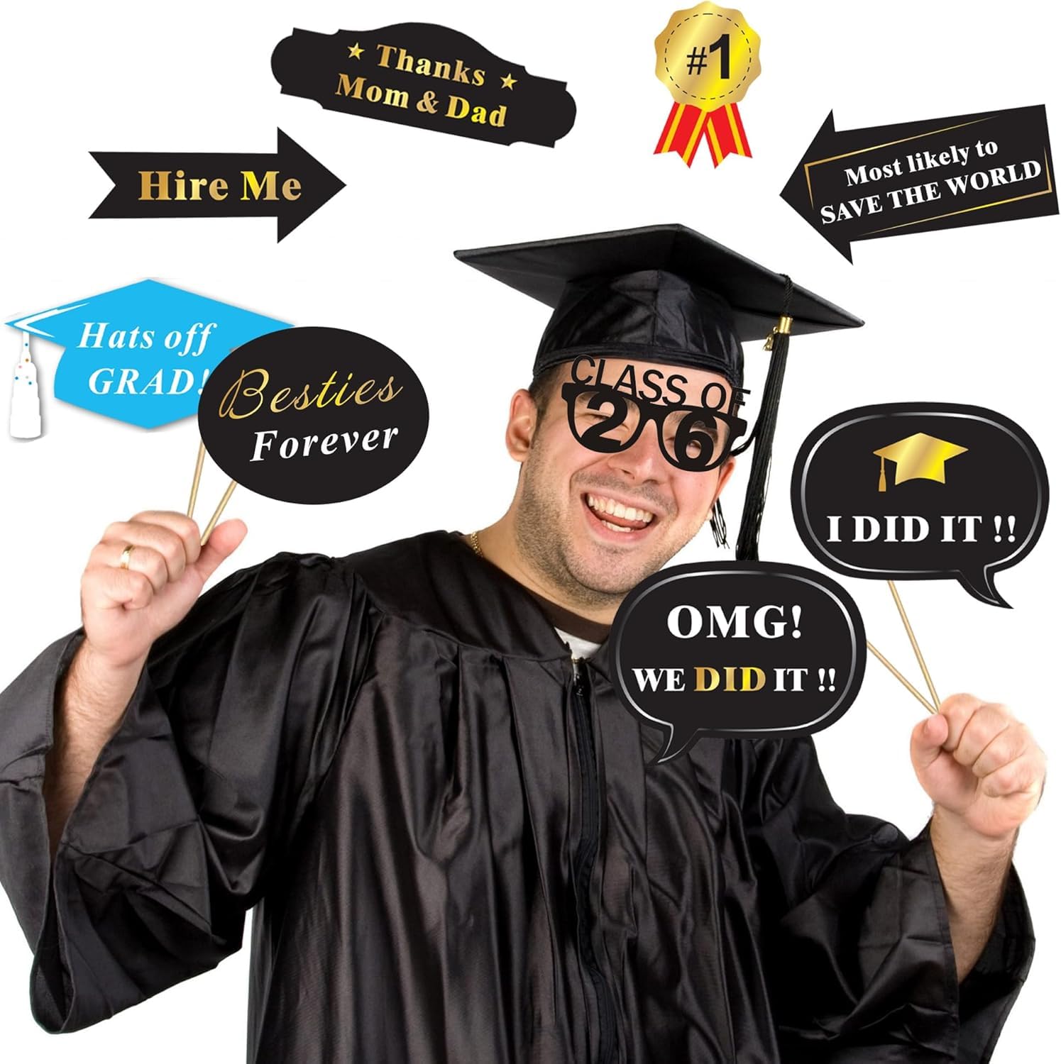 Puntelli per feste di laurea 2022 Decorazioni per cabine